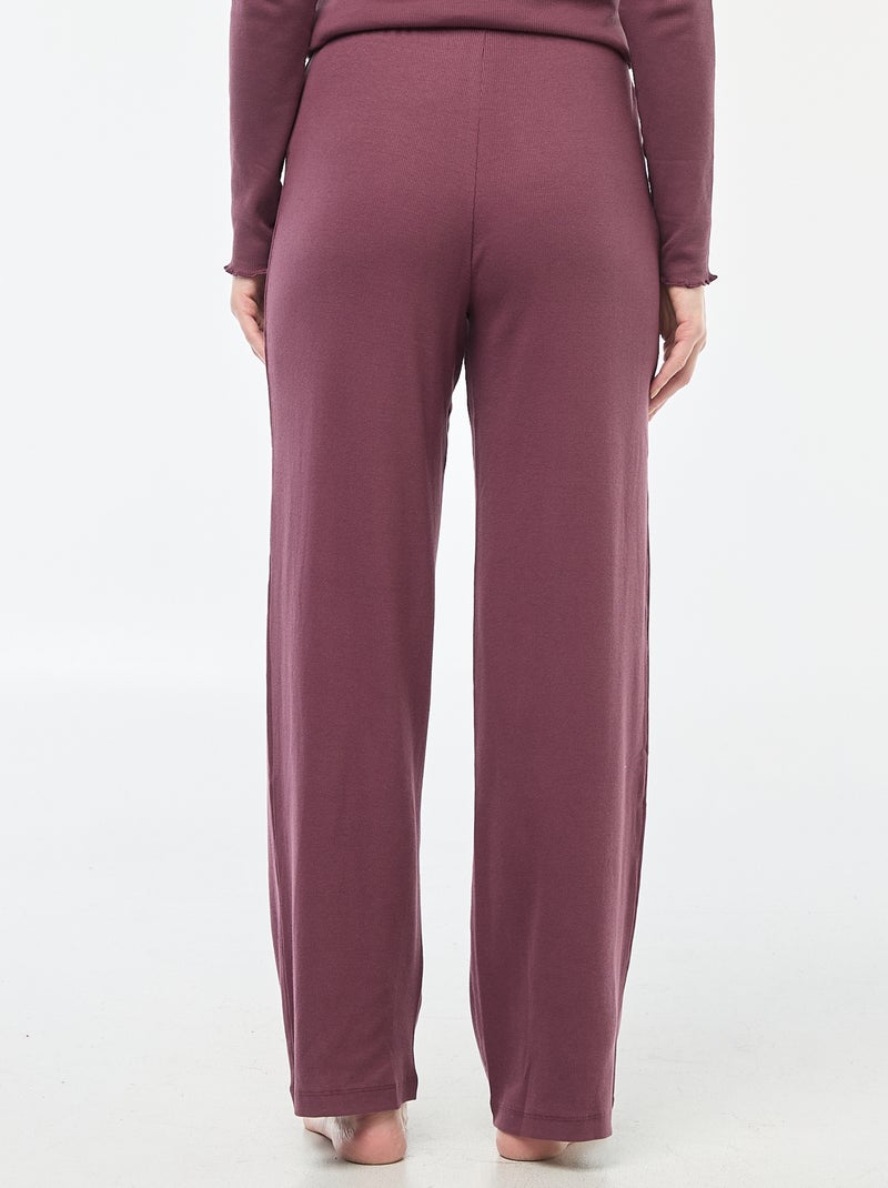 Pantalón de pijama de canalé Purpura - Kiabi
