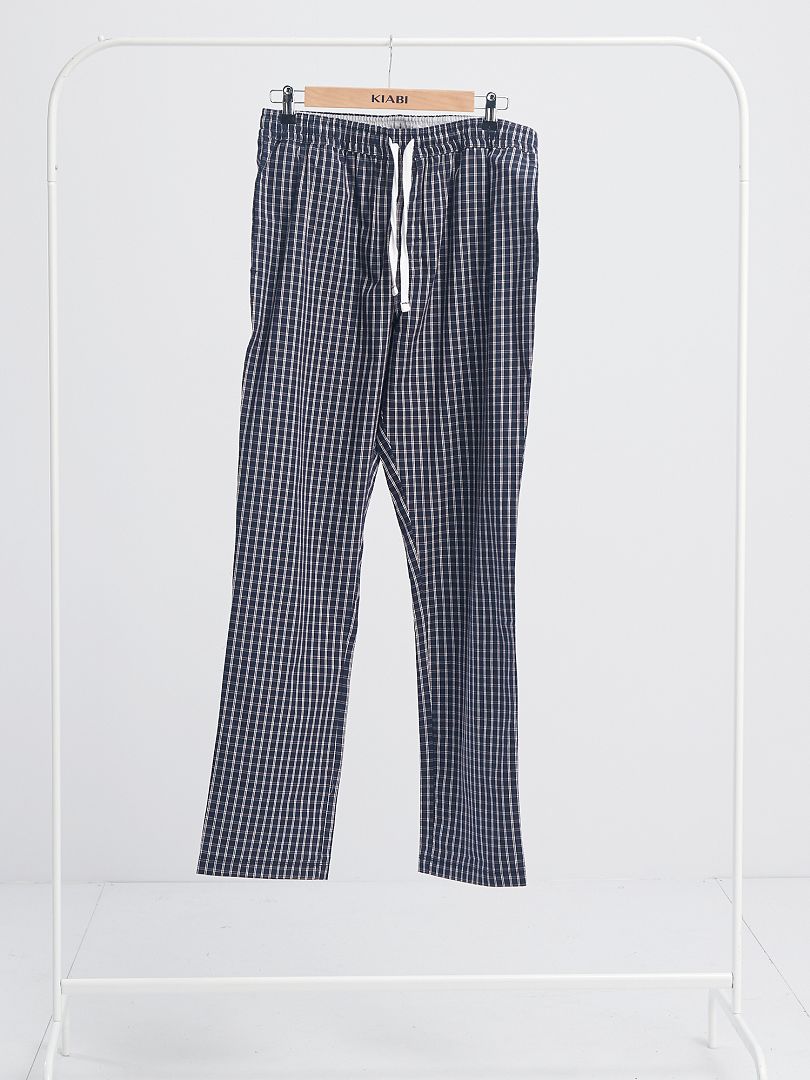 Pantalón de pijama de cuadros AZUL - Kiabi