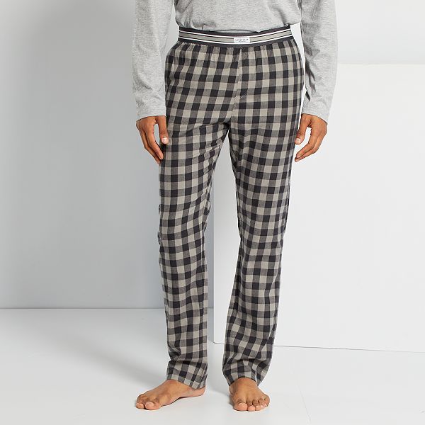 Pijama Hombre Pantalón  Con Botones Tallas Grandes XXL 