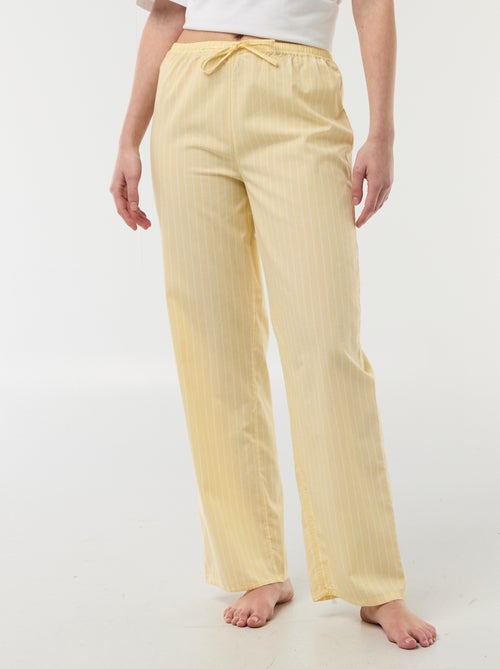 Pantalón de pijama de popelina - Kiabi