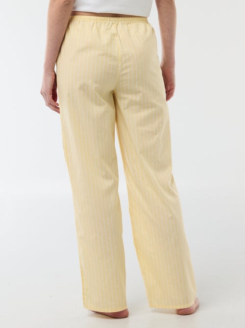 Pantalón de pijama de popelina - Kiabi