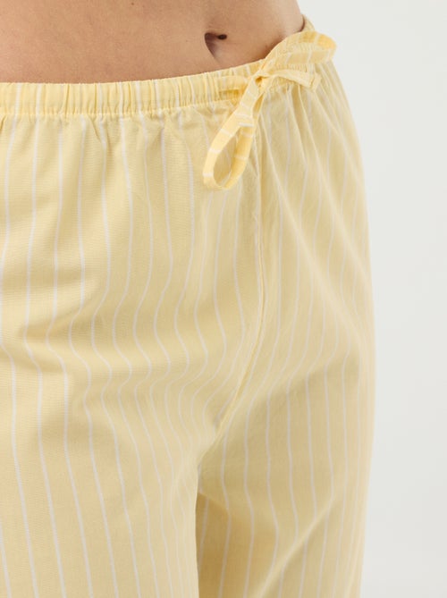 Pantalón de pijama de popelina - Kiabi