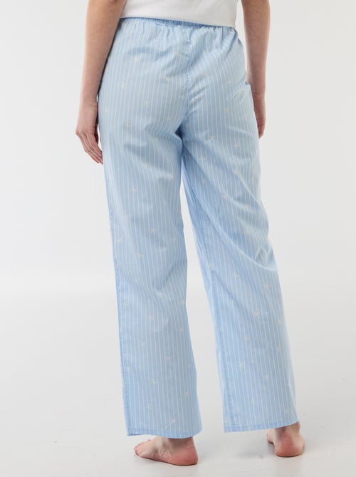 Pantalón de pijama de popelina - Kiabi