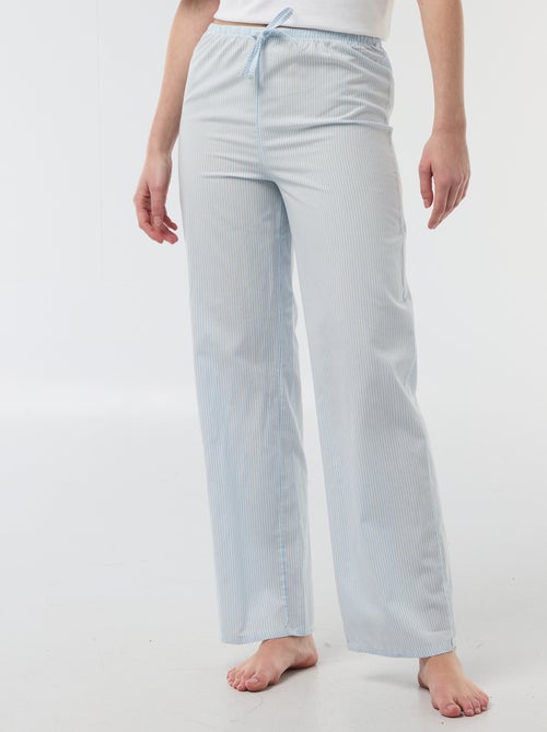 Pantalón de pijama de popelina - Kiabi