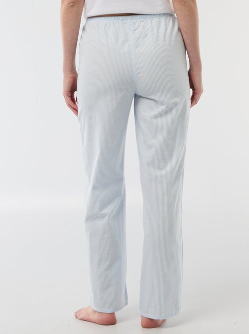 Pantalón de pijama de popelina - Kiabi