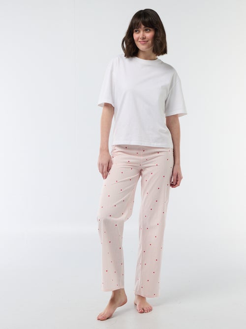 Pantalón de pijama de popelina - Kiabi
