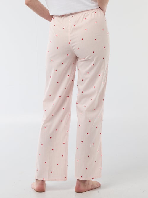 Pantalón de pijama de popelina - Kiabi
