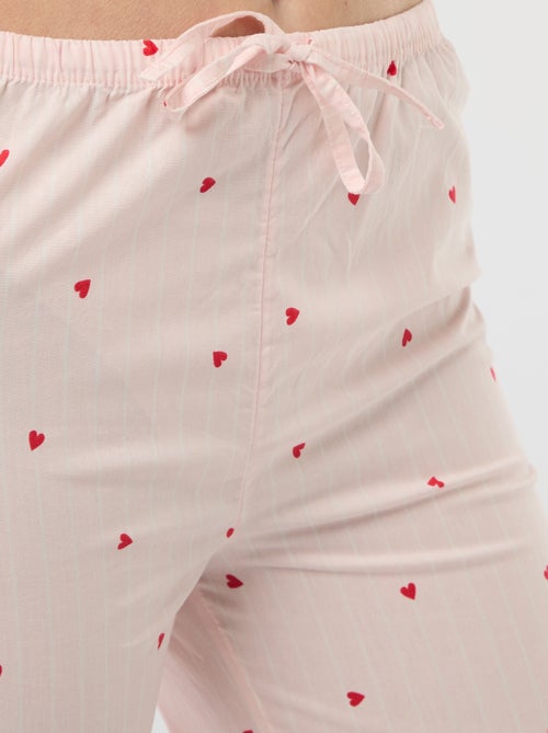 Pantalón de pijama de popelina - Kiabi