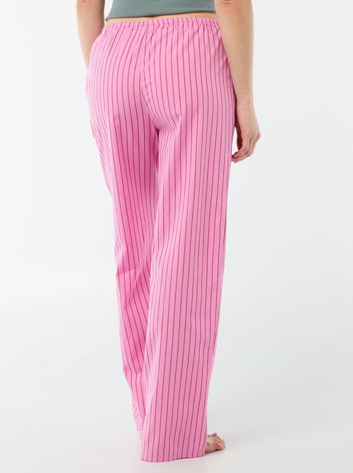 Pantalón de pijama de popelina - Kiabi