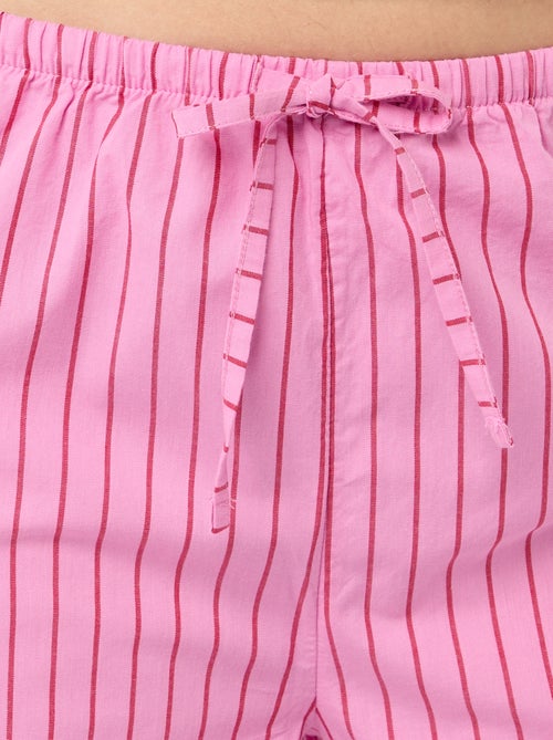 Pantalón de pijama de popelina - Kiabi