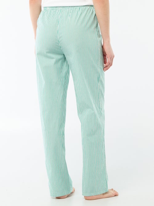 Pantalón de pijama de popelina - Kiabi