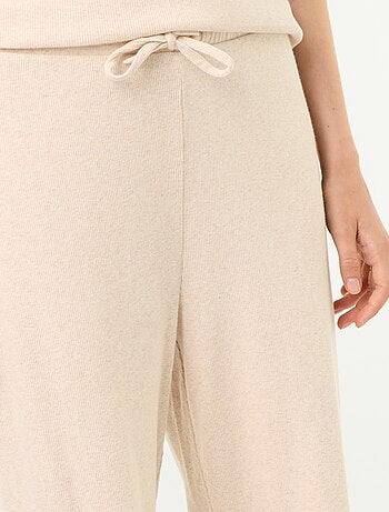Pantalón de pijama de canalé