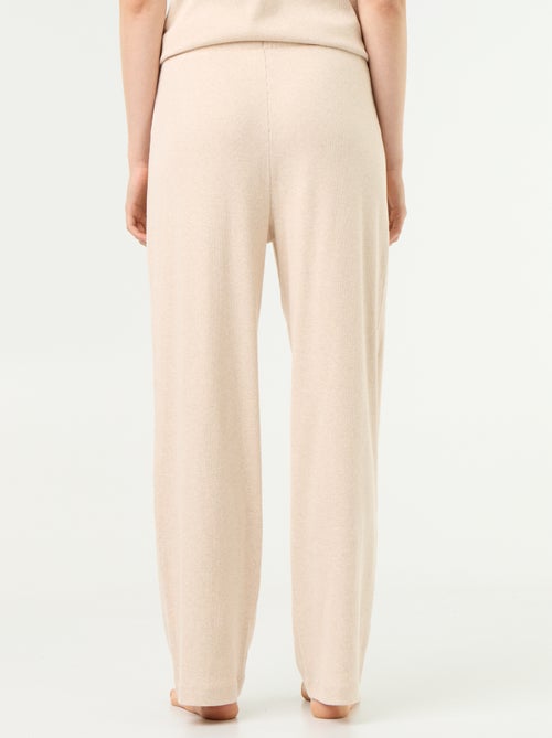 Pantalón de pijama de punto acanalado - Kiabi Pantalón de pijama de punto acanalado - Kiabi