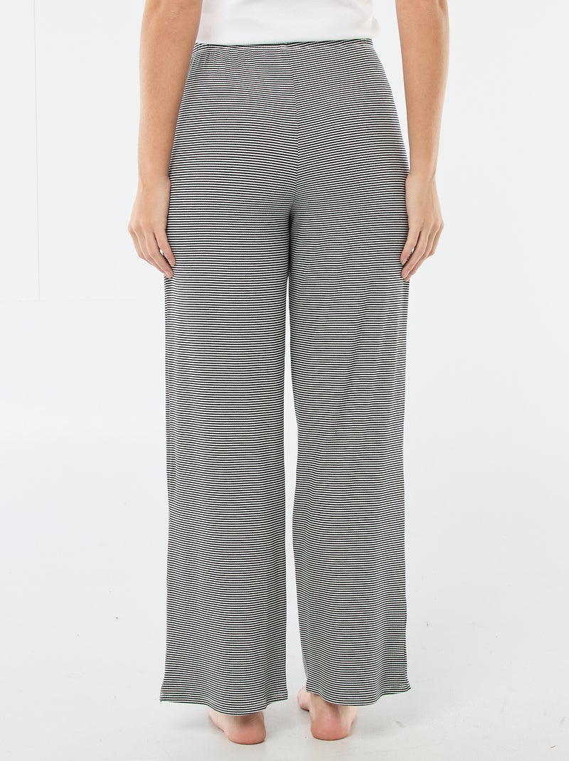 Pantalón de pijama de punto elástico Azul - Kiabi