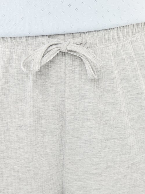 Pantalón de pijama de punto elástico - Kiabi