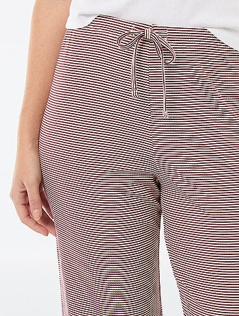 Pantalón de pijama de punto elástico