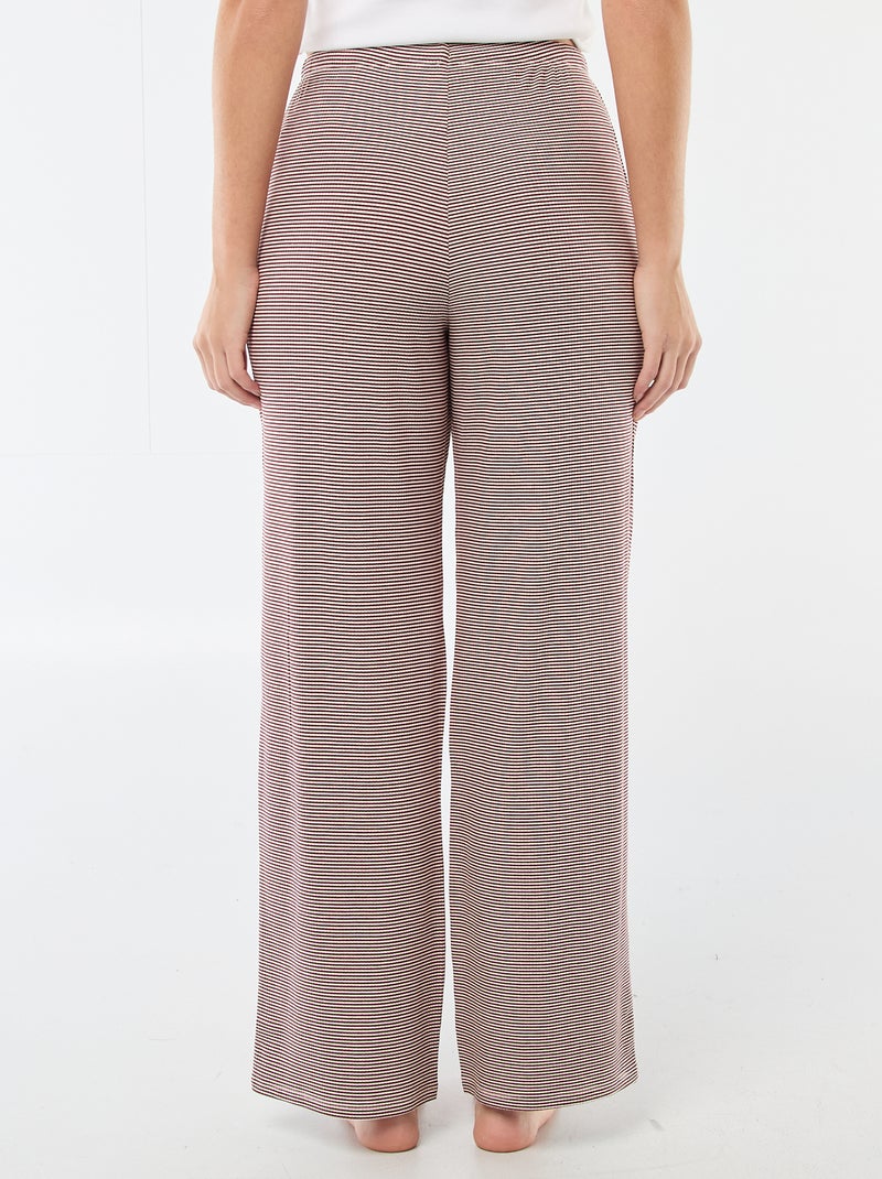 Pantalón de pijama de punto elástico Rojo - Kiabi