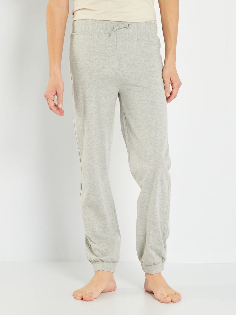 Pantalón de pijama de punto gris - Kiabi