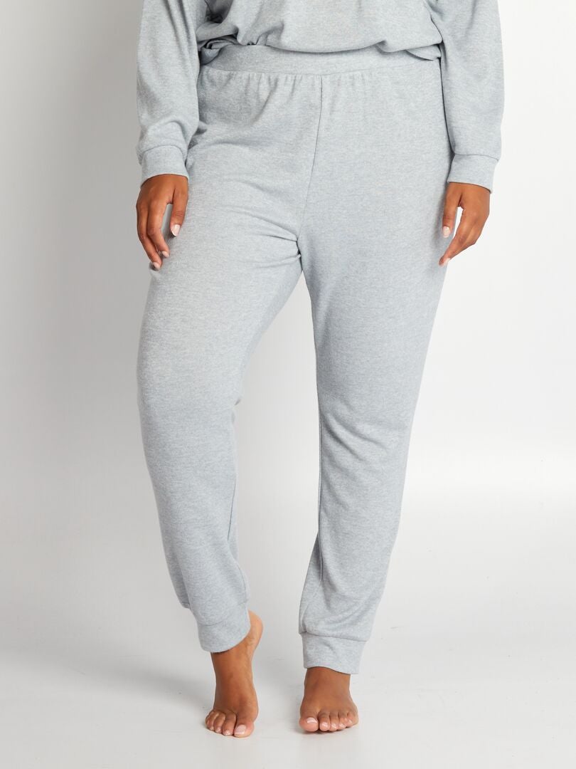 Pantalón de pijama de punto suave - Pantalón de jogging AZUL - Kiabi