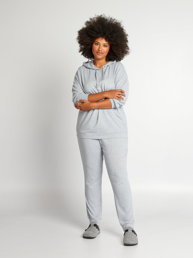 Pantalón de pijama de punto suave - Pantalón de jogging AZUL - Kiabi