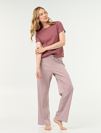 Pantalón de pijama de canalé