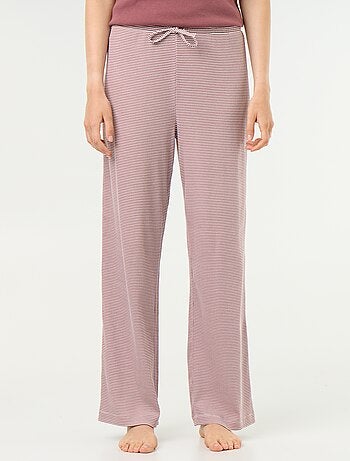 Pantalón de pijama de canalé