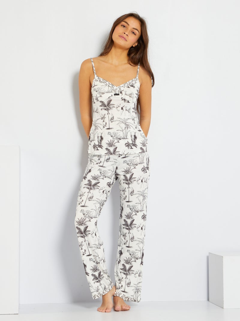 Pantalón de pijama 'Envie de Lingerie' BEIGE - Kiabi