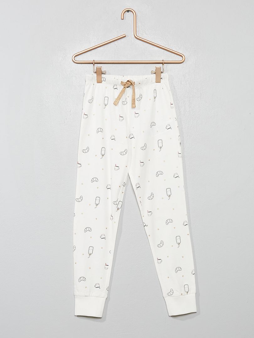 Pantalón de pijama estampado BLANCO - Kiabi