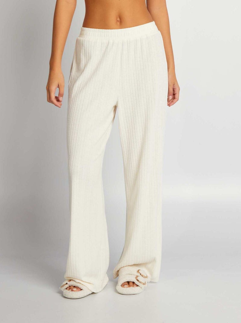 Pantalón de pijama pata de elefante BLANCO - Kiabi