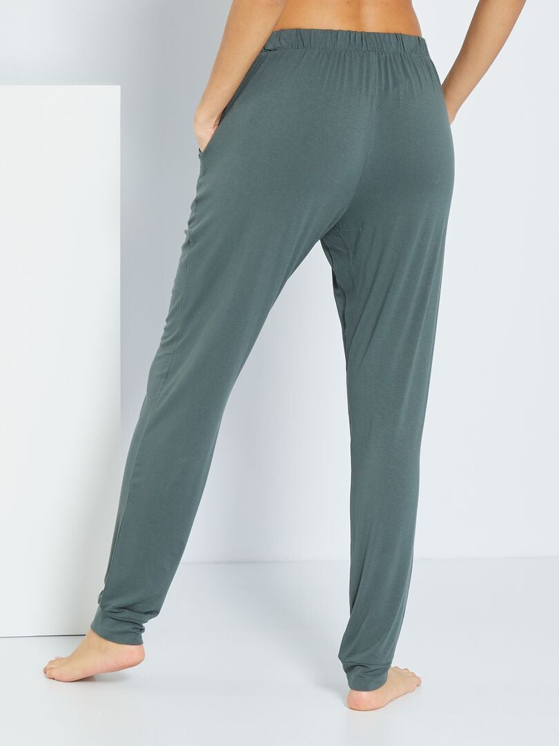 Pantalón de pijama vaporoso gris oscuro - Kiabi