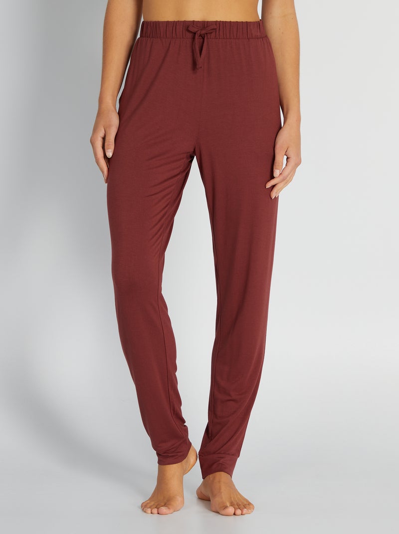 Pantalón de pijama vaporoso ROJO - Kiabi