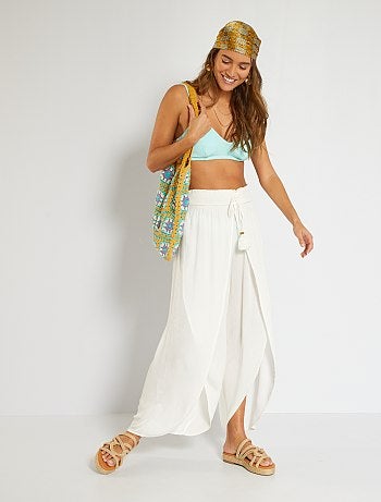 Vestidos playeros - blanco - Kiabi