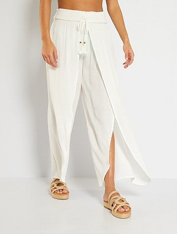 Vestidos playeros - blanco - Kiabi