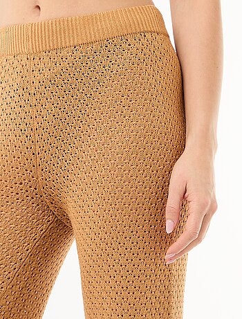 Pantalón de playa de malla croché
