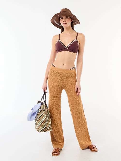 Pantalón de playa de malla croché - Kiabi