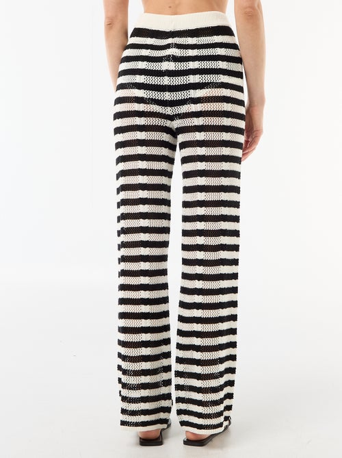 Pantalón de playa de punto calado - Kiabi
