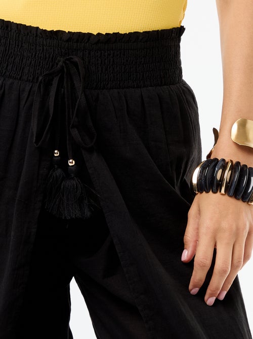 Pantalón de playa en viscosa estampada - Kiabi