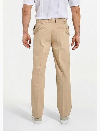 Pantalón de polialgodón con cinturón invisible ajustable - Afibel