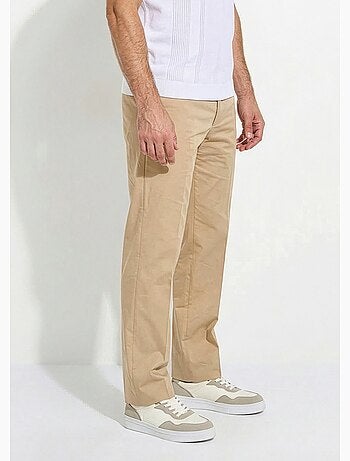 Pantalón de polialgodón con cinturón invisible ajustable - Afibel