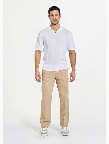 Pantalón de polialgodón con cinturón invisible ajustable - Afibel