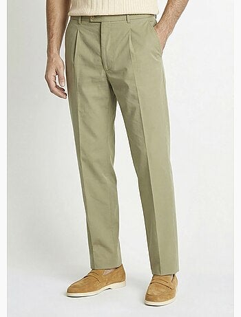 Pantalón de polialgodón con cinturón invisible ajustable - Afibel