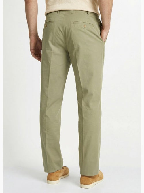 Pantalón de polialgodón con cinturón invisible ajustable - Afibel - Kiabi