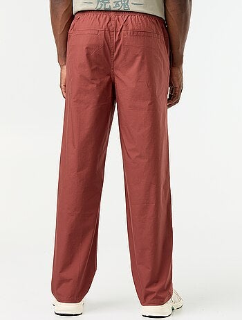 Pantalón de popelina con cintura elástica