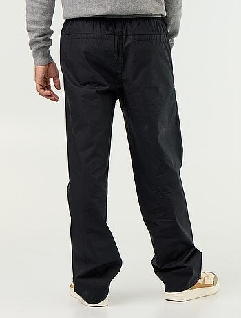 Pantalón de popelina con cintura elástica