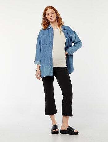 Pantalón de premamá ancho milano liso
