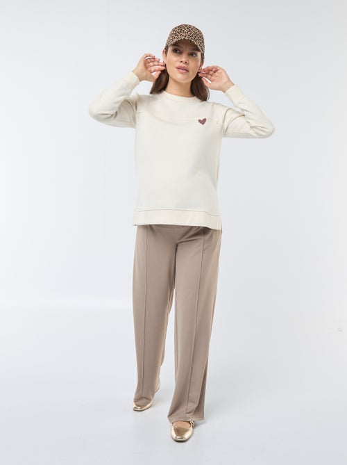 Pantalón de premamá corte recto - Kiabi