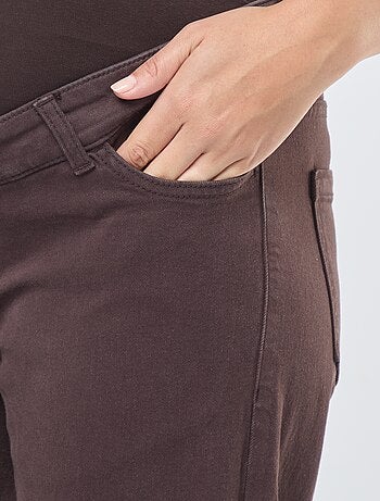 Pantalón de premamá wide leg con estampado de leopardo