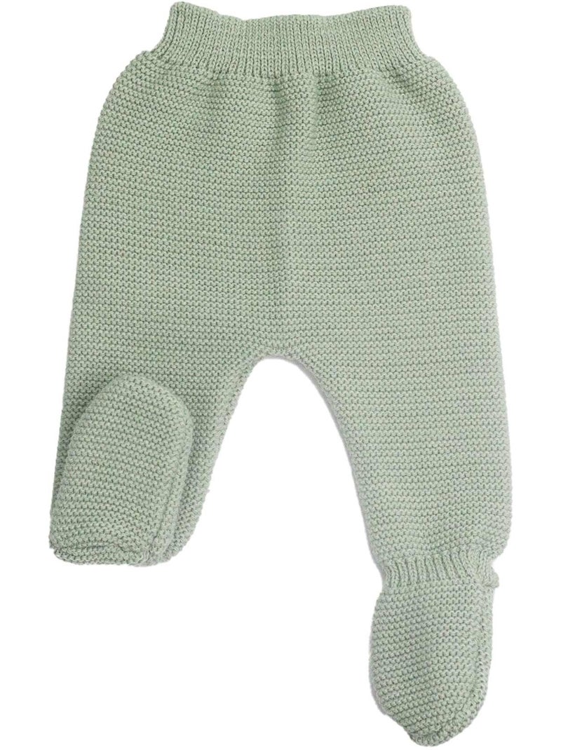 Pantalón de punto - canastilla de nacimiento Verde claro - Kiabi