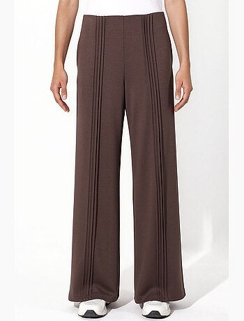 Pantalón de punto a rayas de tiro medio y pernera ancha hiccup