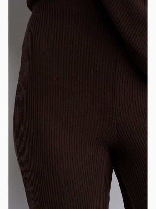 Pantalón de punto acampanado de tiro alto dilvin - Kiabi